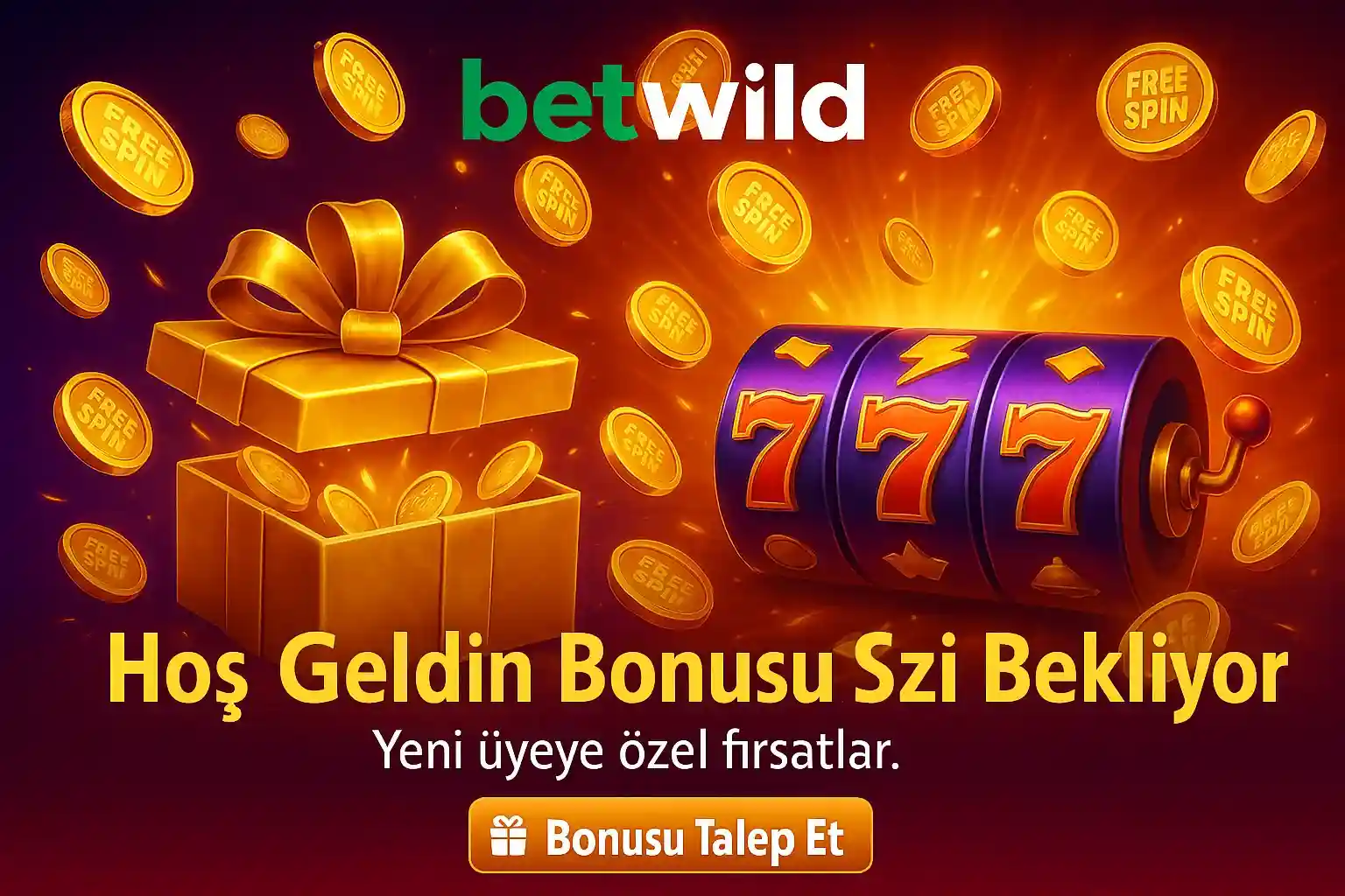 BetWild hoşgeldin bonusu yeni üyeler bedava freespinler