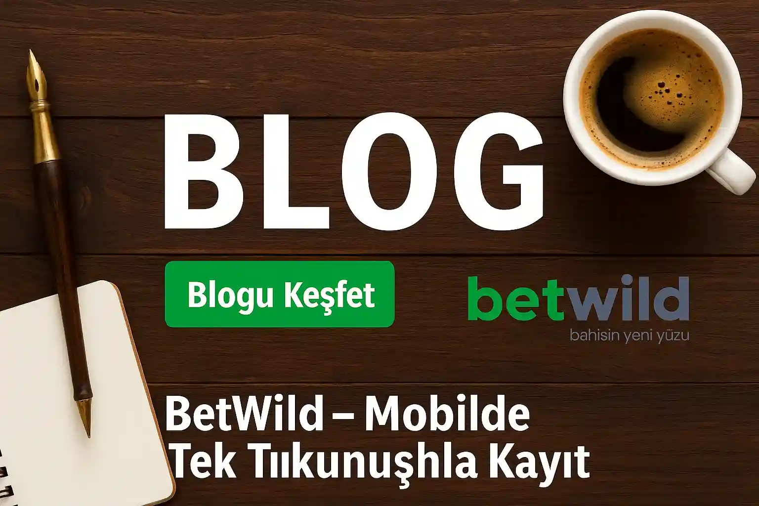 BetWild blog mobil kayıt kahve fincanı kalem