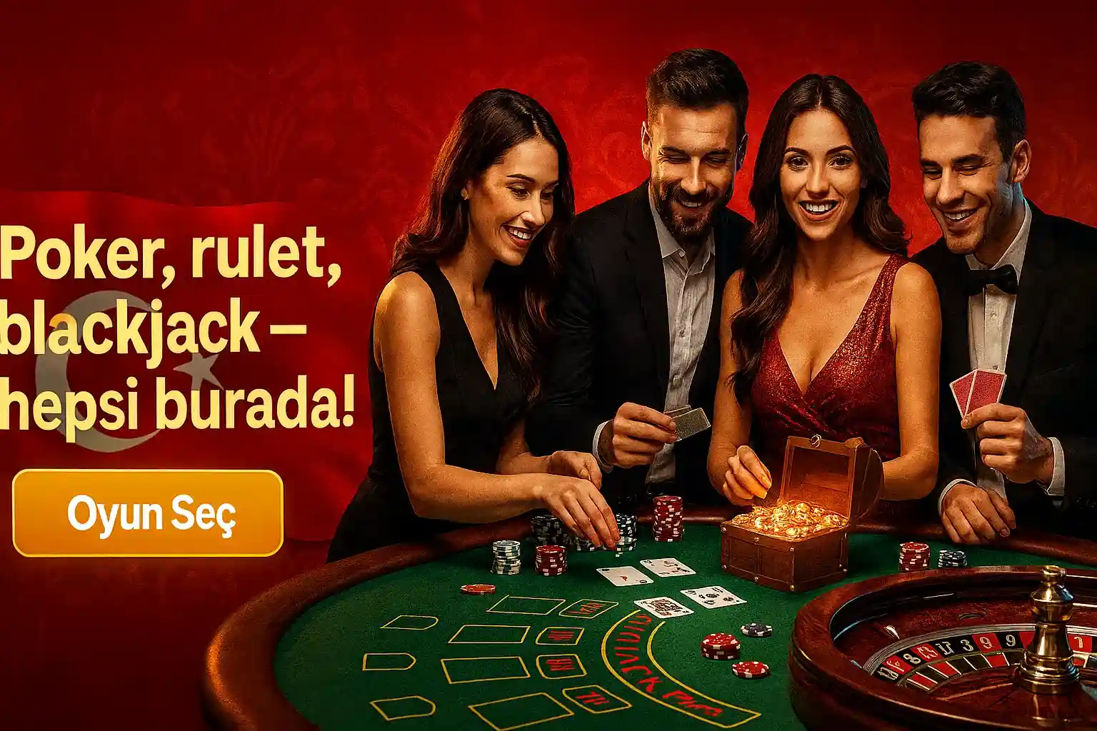 BetWild poker rulet blackjack hepsi burada, dört kişilik grup casino masası poker fişleri oyun seç butonu